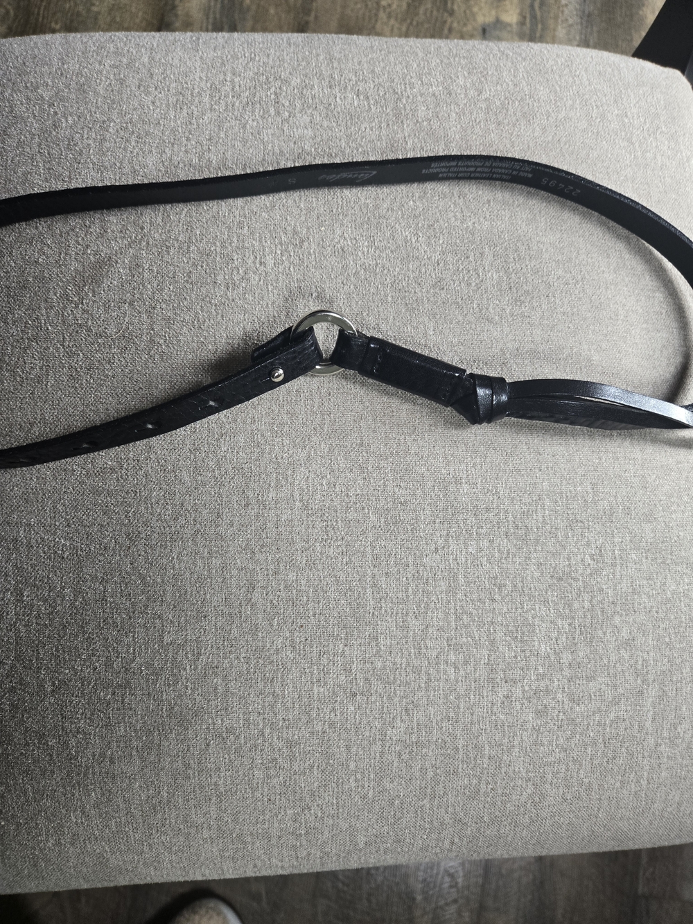 Landes Italian Leather Skinny Belt Made in Canada